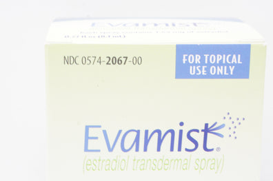 Perrigo 2067 Evamist (Estradiol Transdermal Spray) 1.53mg of Estradiol, 8.1mL